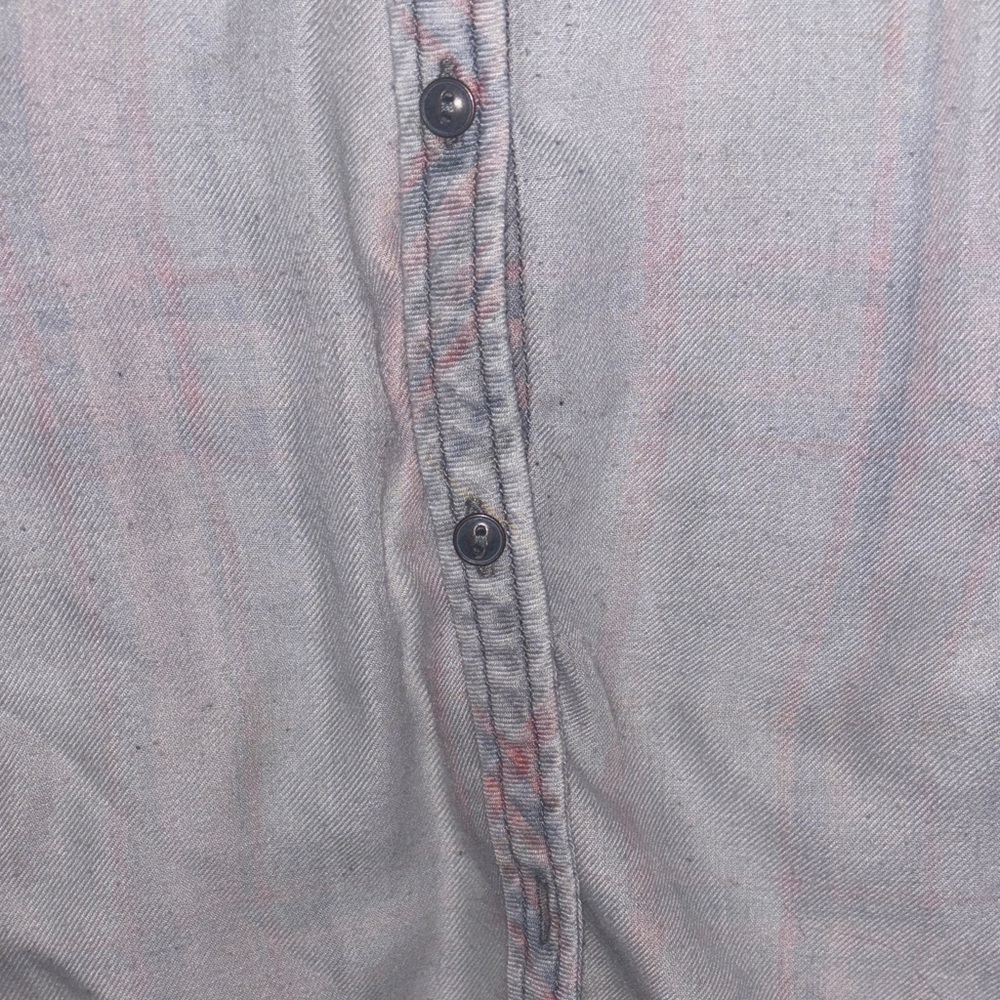 Maurice's Flannel Button Up Shirt Distressed Medium - Picture 6 of 8